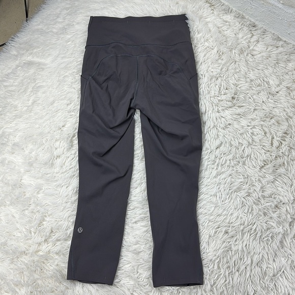 Lululemon Chase Me Crop (21") Dark Carbon / Black - Picture 7 of 7